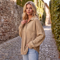 Ample jacket in textured patchwork with mineral goat deputy