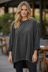 Sweat oversize texturé