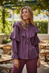 Ensemble 2 pcs : Chemise boutonnée & pantalon