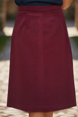 Jupe mi-longue en velours - 3 Couleurs