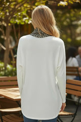 Tunique oversize en maille douce Blanc
