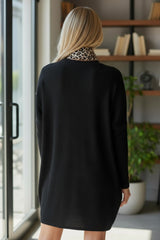 Tunique oversize en maille douce Noir