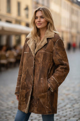 🧥 Veste vintage en peau retournée - EQUITY by SHEARLING