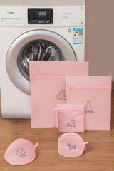 Set de 6 Filets de Lavage Lingerie – Rose