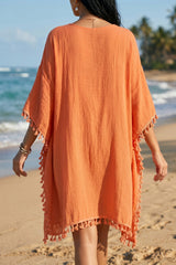 La robe plage bohème orange qui illumine chaque silhouette