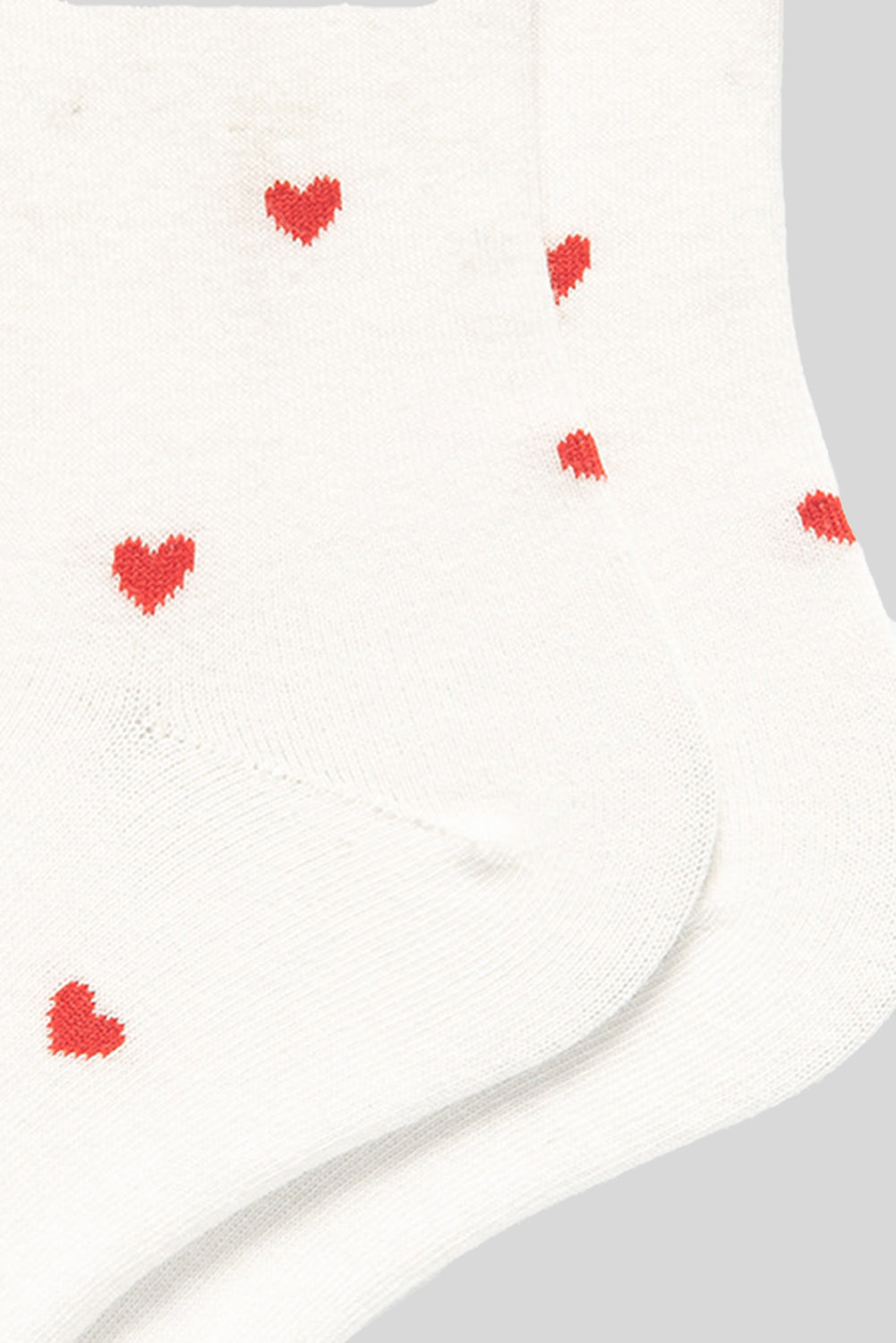 Chaussettes blanches à motif coeur Saint-Valentin-A WOMAN WE LOVE