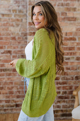 Cardigan Oversize en Maille Crochetée