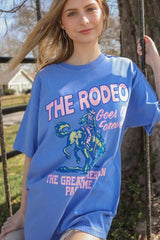 Rodeo Forever Western Bleu Ciel Camiseta Graphics