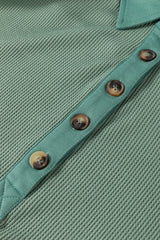 Amplio de manga larga y media accidente cerebrovascular de ahumado