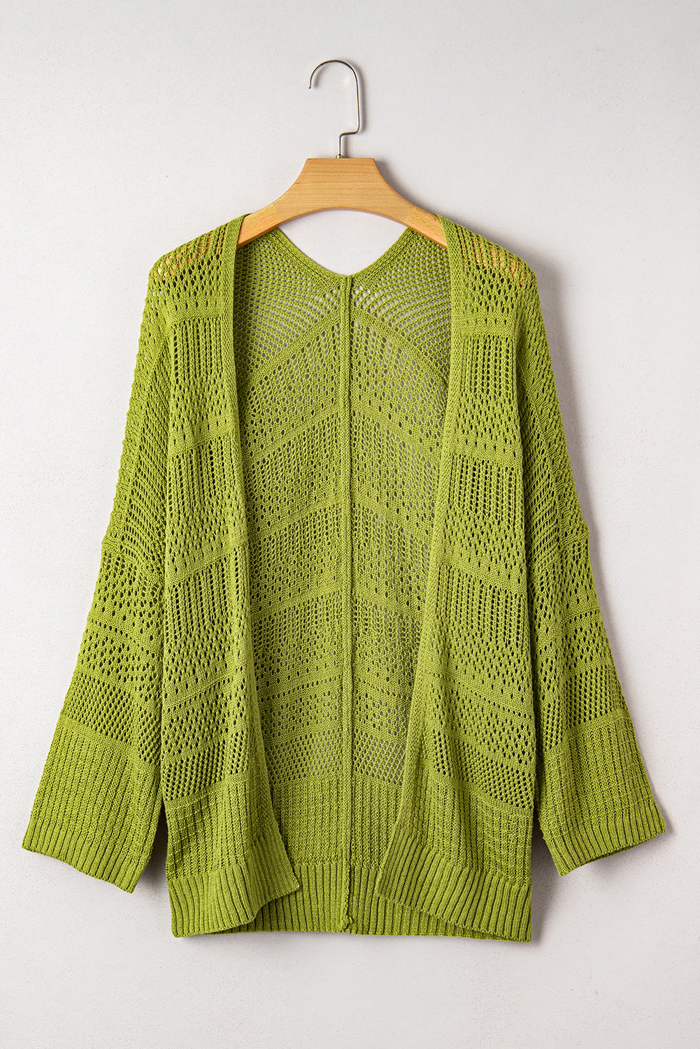 Cardigan Oversize en Maille Crochetée