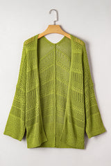 Cardigan Oversize en Maille Crochetée
