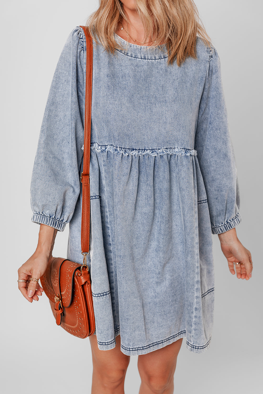 Beau Blue - Mini-robe en jean-A WOMAN WE LOVE