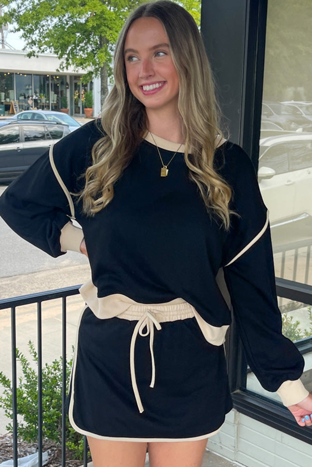 Ensemble pull ample contrasté *-A WOMAN WE LOVE