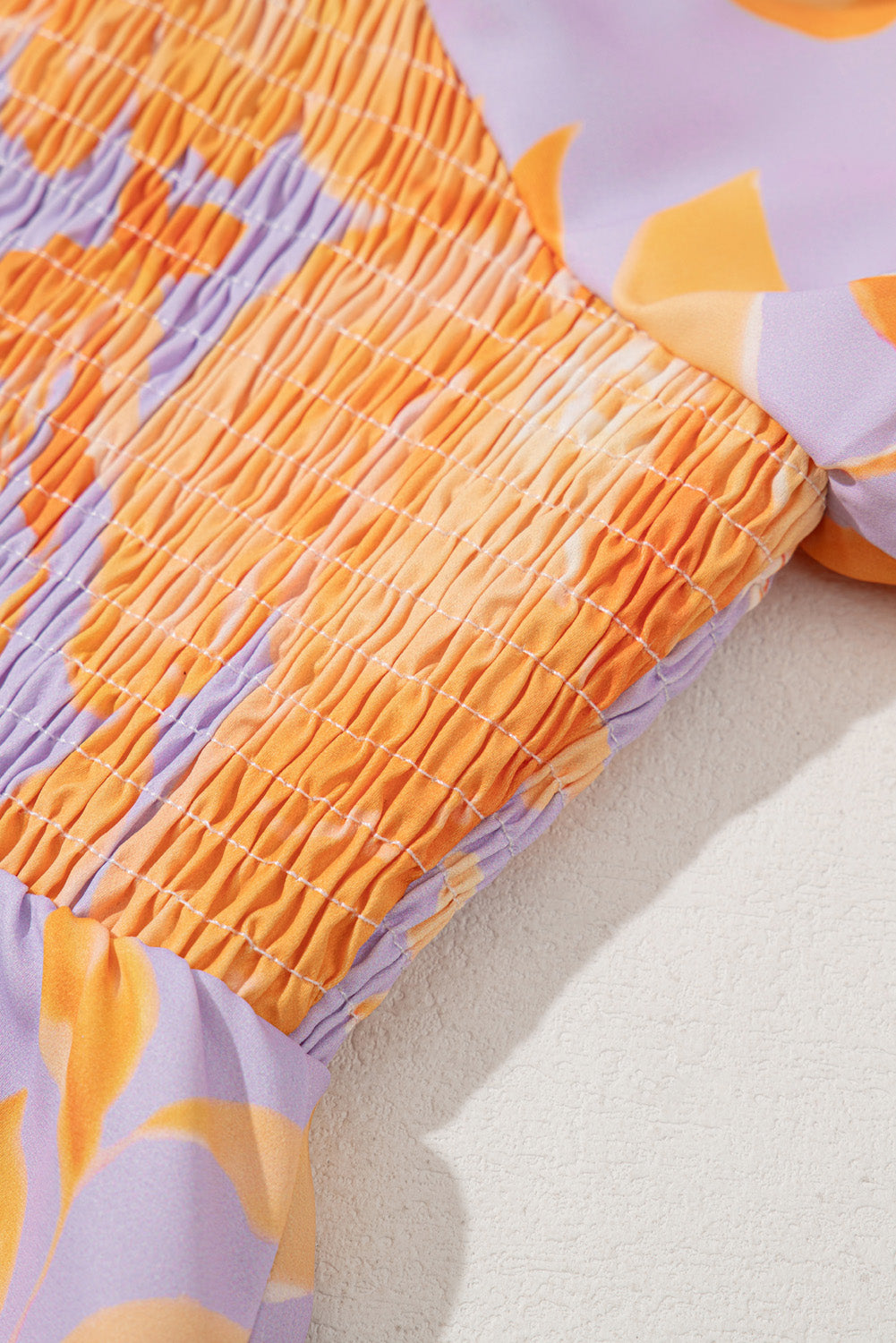 Chemisier babydoll smocké à manches bouffantes *-A WOMAN WE LOVE