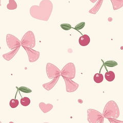 Ensemble de pyjama court beige à imprimé fruits et liseré contrastant