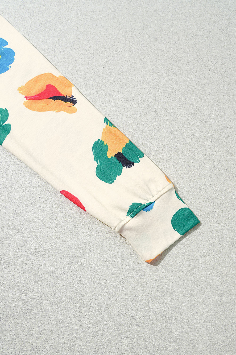 Ensemble haut à manches longues et pantalon skinny à imprimé léopard abricot-A WOMAN WE LOVE