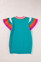 Camiseta tejida con mangas flotantes *