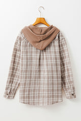 Bout buttoned hooded jacket *