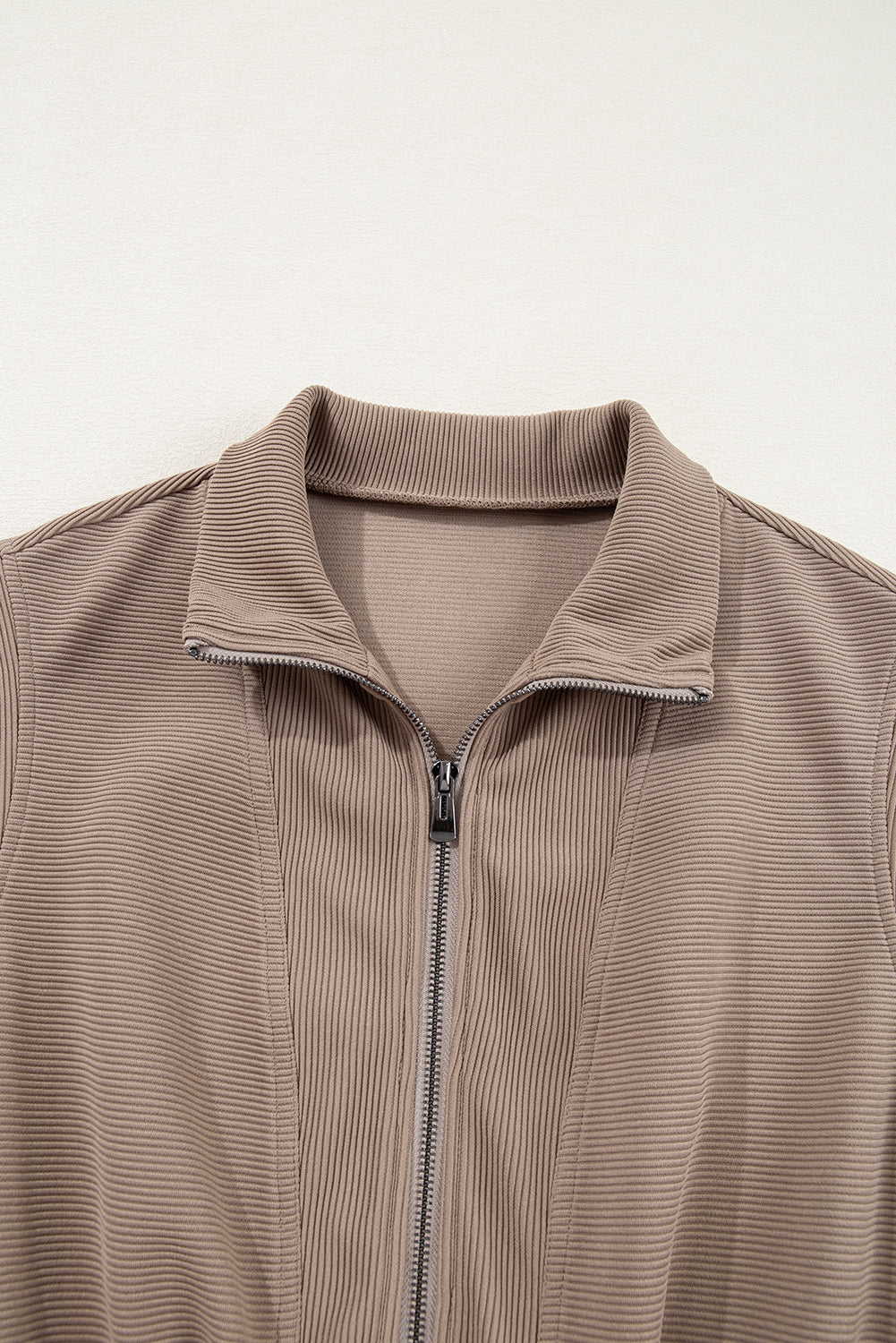 Combi-short texturée kaki foncé-A WOMAN WE LOVE