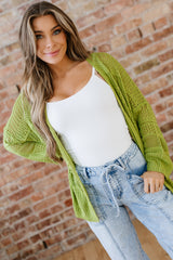 Cardigan Oversize en Maille Crochetée