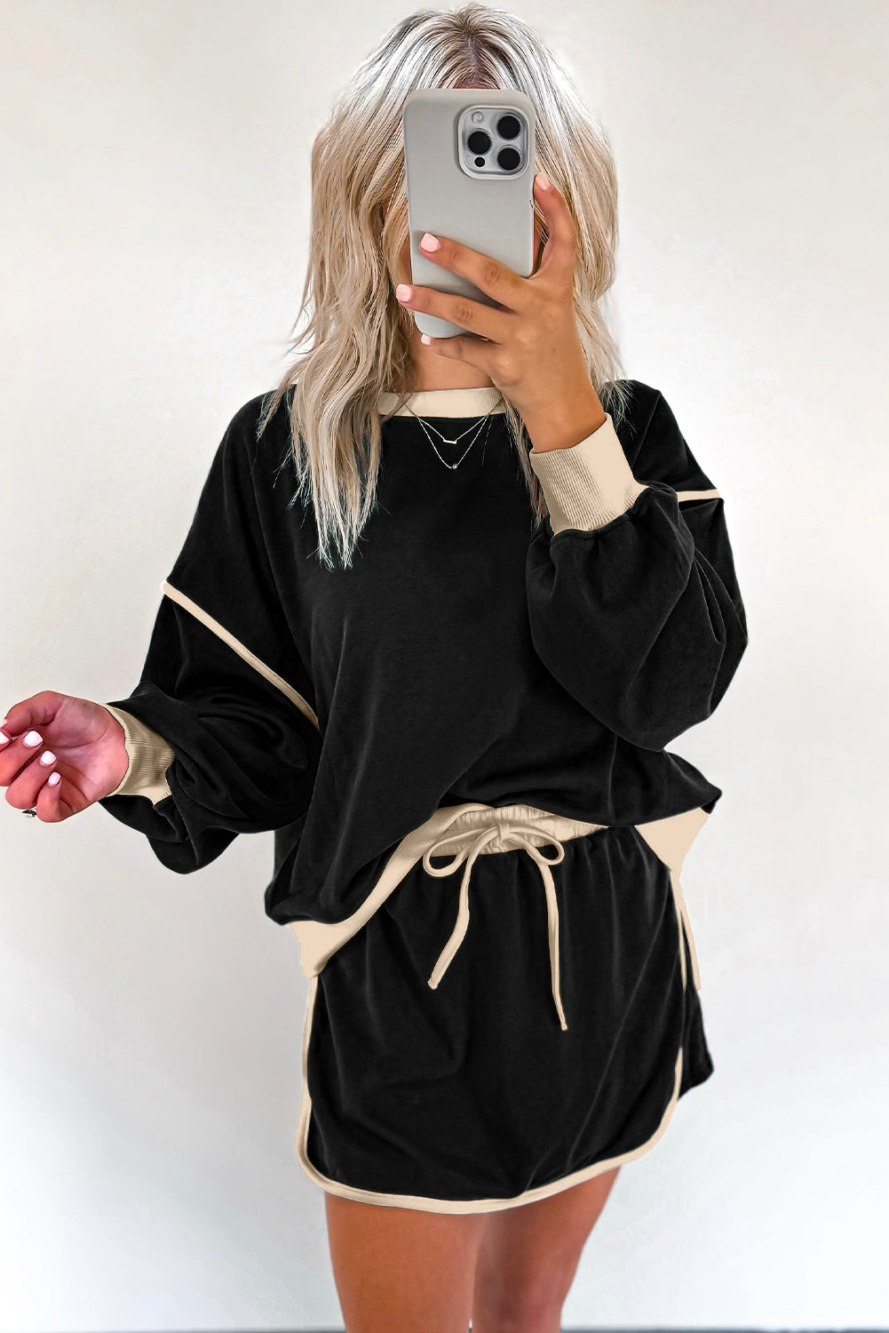 Ensemble pull ample contrasté *-A WOMAN WE LOVE