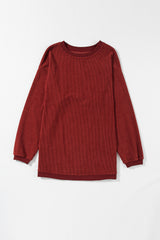 Racing red corduroy oversized sweatshirt