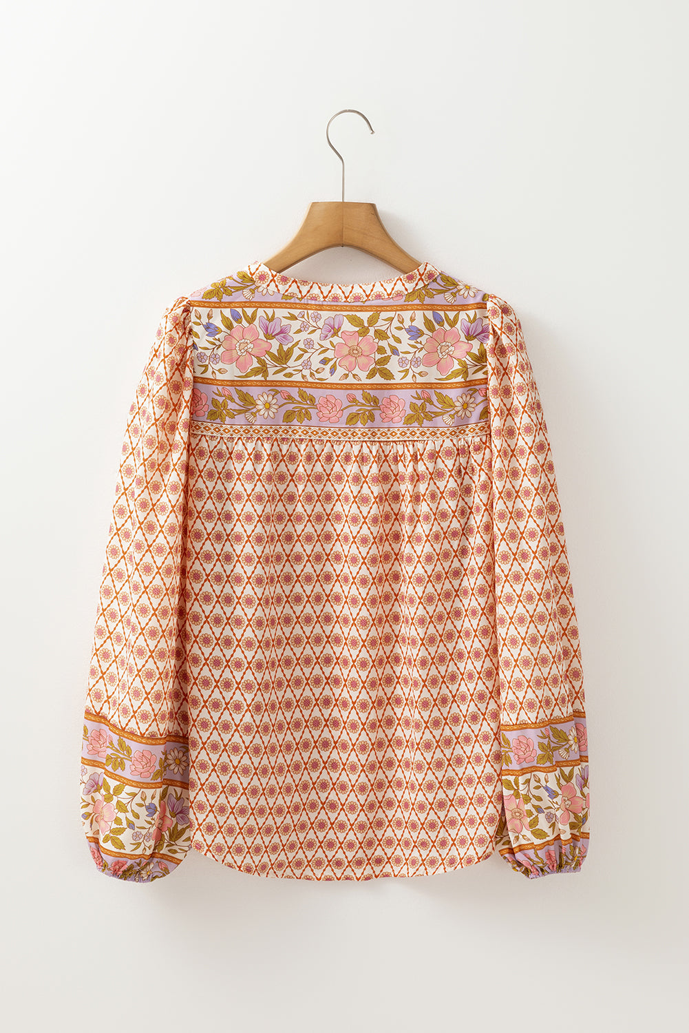 Chemise à manches bouffantes à imprimé floral *-A WOMAN WE LOVE