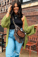 Cardigan Oversize en Maille Crochetée