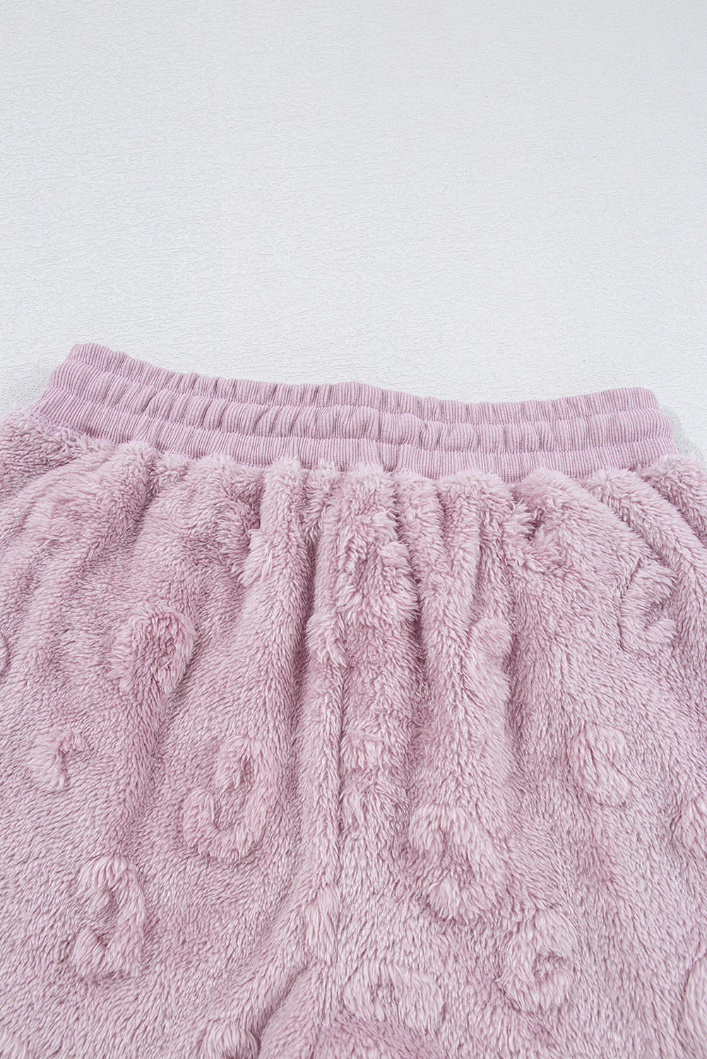 Ensemble de salon ample deux pièces en polaire léopard texturé Lavendula-A WOMAN WE LOVE