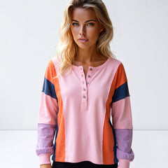 Haut Henley Bouton with long sleeves *