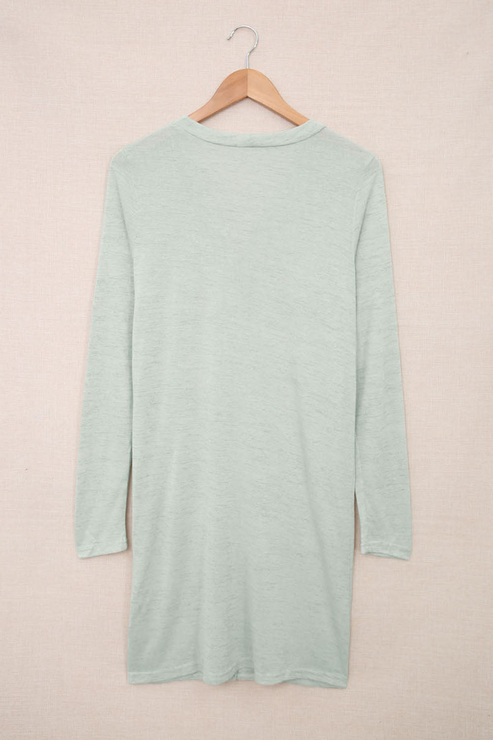 Cardigan ouvert à boutons de couleur unie-A WOMAN WE LOVE