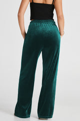 Evergreen - Pantalon large uni à taille avec cordon de serrage-A WOMAN WE LOVE