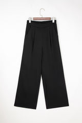 Pantalon à taille haute noir
