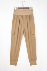 Pantalon de jogger de cargo à la taille haute