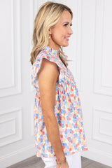 Chemisier rose imprimé abstrait *-A WOMAN WE LOVE