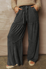 Pantalon à crampon de patchwork à jambe large